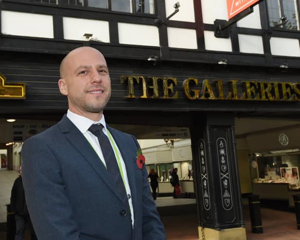 Aidan Thatcher, director of place at Wigan Council, outside the Galleries before it was demolished