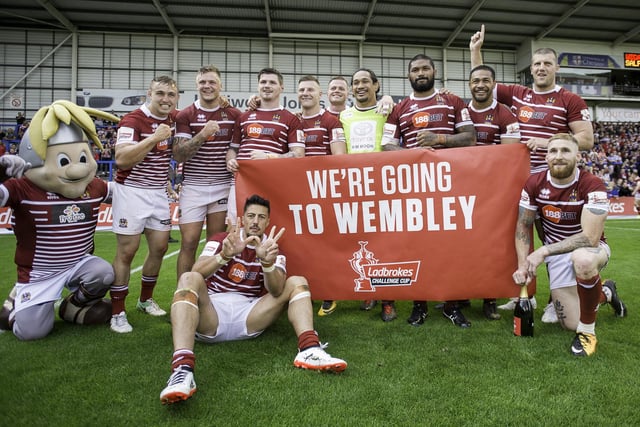 Wigan came from behind to beat Salford at the Halliwell Jones Stadium in 2017 to claim their place in the final. 

Oliver Gildart scored a brace, while Willie Isa and Michael McIlorum also went over. 

Meanwhile, Sam Tomkins also kicked a drop-goal in the 27-14 victory.