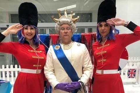 Queenie on her visit to the Grand Arcade