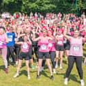 Warming up for one of Cancer Research UK's Race for Life events
