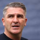PRESTON, ENGLAND - APRIL 15: Ryan Lowe, Manager of Preston North End speaks to the media after the Sky Bet Championship match between Preston North End and Millwall at Deepdale on April 15, 2022 in Preston, England. (Photo by Lewis Storey/Getty Images)