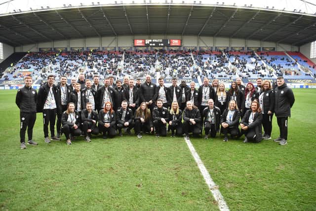 Wigan Athletic have been named Championship community club of the season