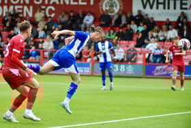 Thelo Aasgaard scored two goals for Latics at Accrington on Saturday