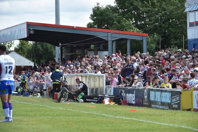A strong number of Wigan fans made the trip to Wakefield.