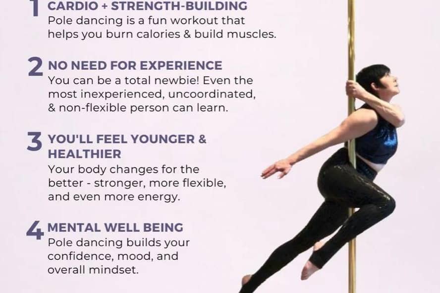 Benefits of Pole fitness .