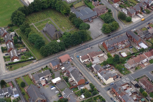 WIGAN AERIAL PICTURES - Lowton St Mary's.