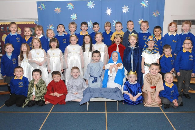 Shevington Community Primary School Reception and Year One nativity - A Present for the Baby.