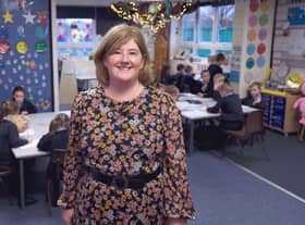 Jackie Birch in the classroom at St Peter's CE Primary School in Hindley