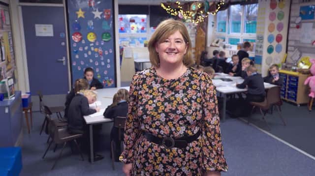 Jackie Birch in the classroom at St Peter's CE Primary School in Hindley
