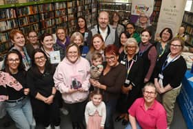 A range of stalls with information from local services, businesses and groups at the first Baby and Toddler Hub, held at Shevington Library.