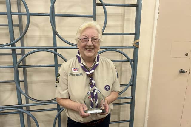 Joan Smith was presented with the Heart of the Community Award