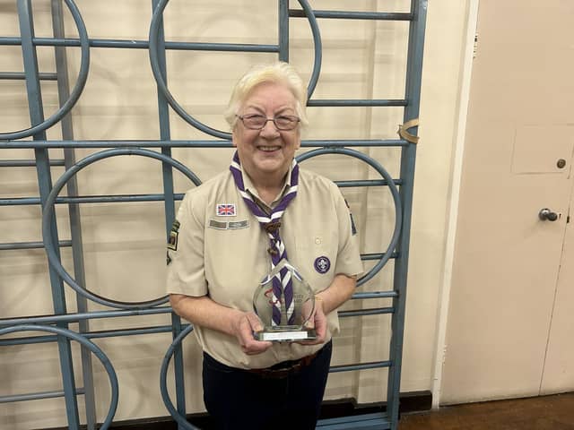 Joan Smith was presented with the Heart of the Community Award