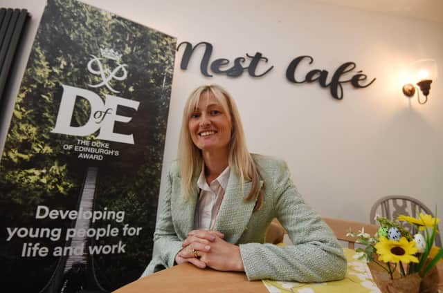 Head of provision Gemma Crompton in Nest Cafe.