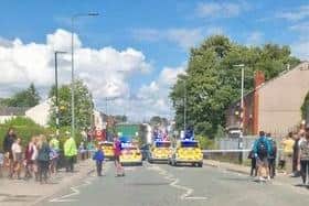 Emergency services rushed to Bolton Road, Ashton on Monday afternoon