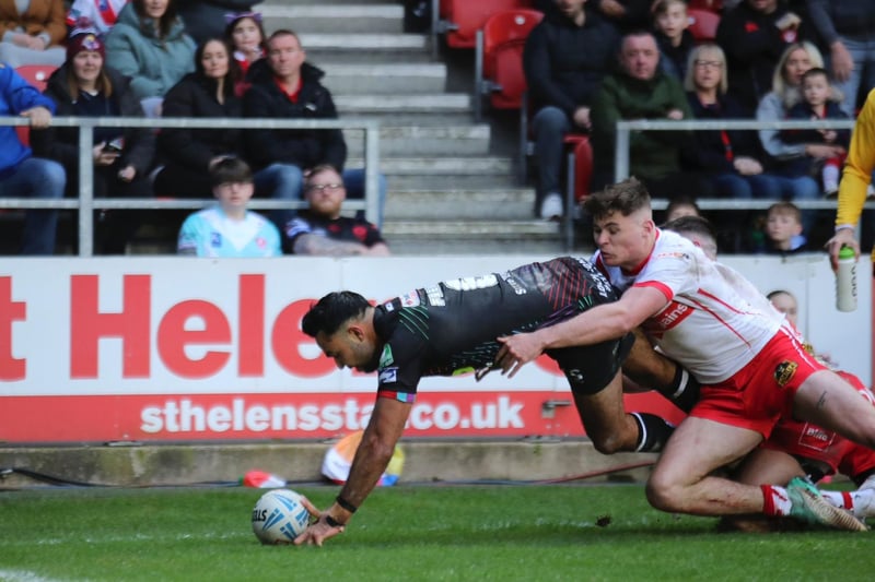 The stand-off produced a piece of solo magic to score Wigan's only points on Good Friday