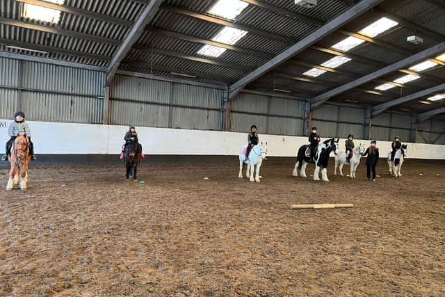 Students of Leigh CE Primary School took part in riding lessons as part of an extra curricular activity
