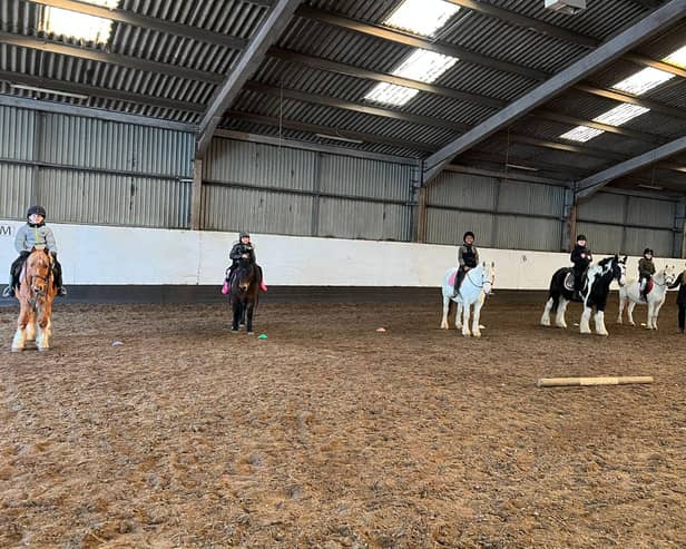Students of Leigh CE Primary School took part in riding lessons as part of an extra curricular activity