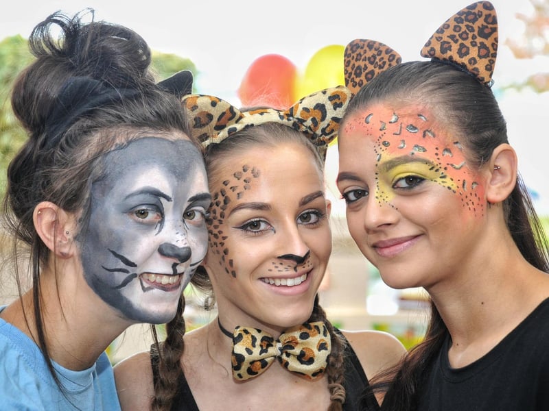 Paige Brown, Ebony Hughes and Taylor Whalley at a charity fun day for Ronald McDonald House at McDonald's, Gower Street, Newtown