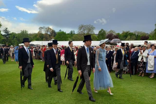 The Mayor got a glimpse of some of the royals who attended the garden party for the King's coronation