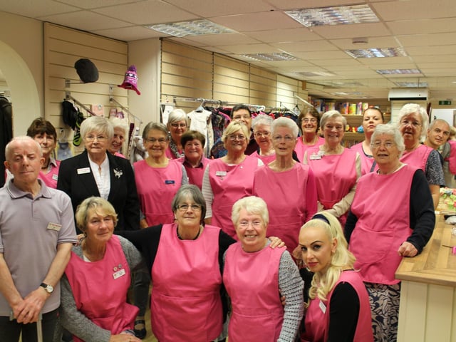 Volunteers at the re-opened Wigan and Leigh Hospice shop in Leigh