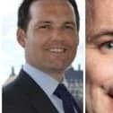 Tory MPs Chris Green (left) and James Grundy (right) both voted against the Government in the Rwanda vote