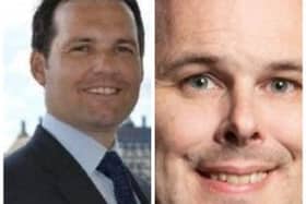 Tory MPs Chris Green (left) and James Grundy (right) both voted against the Government in the Rwanda vote