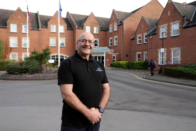 Sean Jackson, Director at Ash Integrated Services, at The Cheltenham Chase Hotel, where the boilers, water heaters and Grundfos twinset pumps, to decrease the hotel’s running costs for heat.