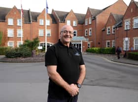 Sean Jackson, Director at Ash Integrated Services, at The Cheltenham Chase Hotel, where the boilers, water heaters and Grundfos twinset pumps, to decrease the hotel’s running costs for heat.