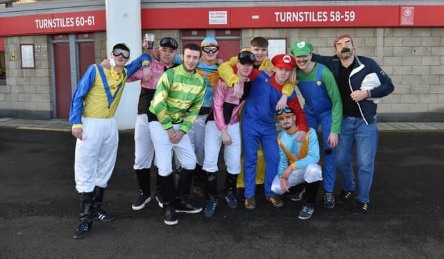 Latics fans in fancy dress at Middlesbrough
