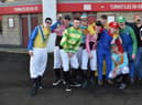Latics fans in fancy dress at Middlesbrough