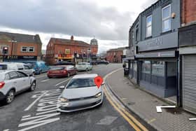 The incident happened outside the Ash Tan Tanning Salon on Wigan Road, Ashton