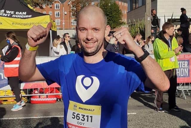 Michael O'Dwyer has already completed the Manchester half marathon in aid of The Christie