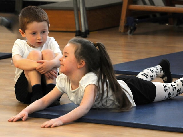 Year 1 gymnastics lesson