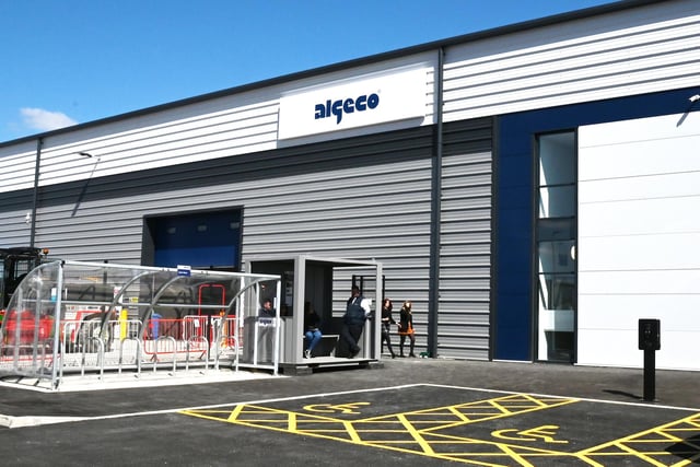 Exterior of Algeco, Makerfield Way, Ince.