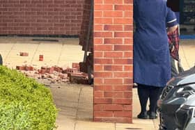 A photograph of the damage was shared on Pemberton Surgery's Facebook page