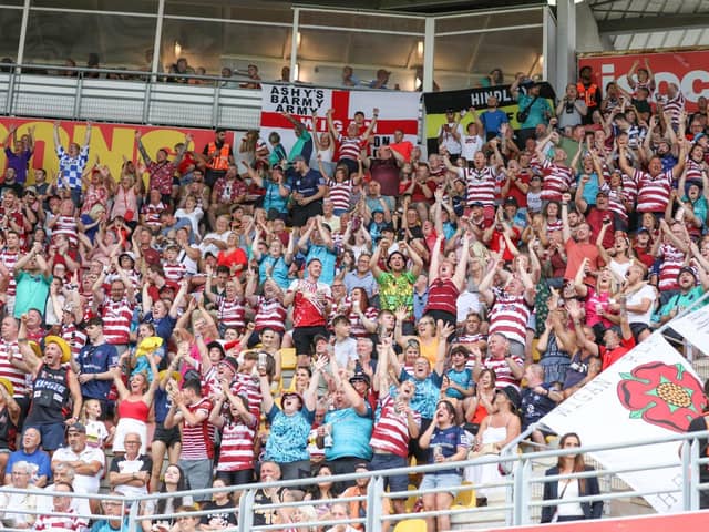 This weekend's Super League fixture between Catalans Dragons and Wigan Warriors is heading for a sell-out crowd