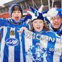 Joshua Peake, Olivia Howarth, Eric Jones and Callum Ward at the Carling Cup Final between Wigan Athletic and Manchester United at the Millennium Stadium, Cardiff, on Sunday 26th of February 2006.
