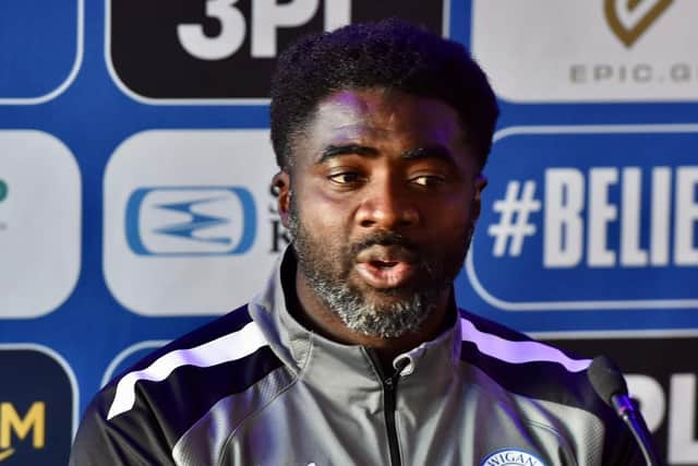 New Wigan Athletic manager Kolo Toure met the media on Wednesday afternoon