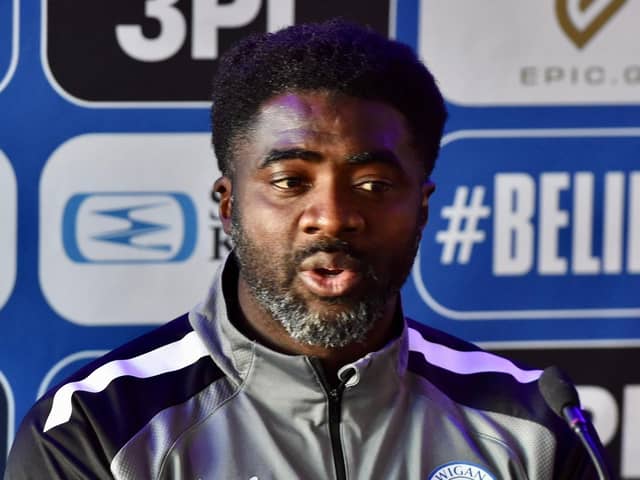 New Wigan Athletic manager Kolo Toure met the media on Wednesday afternoon