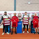 From left to right: Andre Onana, Bevan French, Harry Maguire, Liam Farrell, Mason Mount and Matt Peet