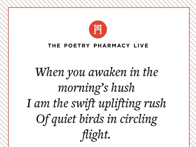 Look out for the Poetry Pharmacy