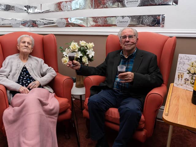 Margaret and Ron Hepplestone celebrate their 60th wedding anniversary