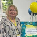 Volunteer Pamela Manning who worked on the very first shift on the Help Desk 30 years ago