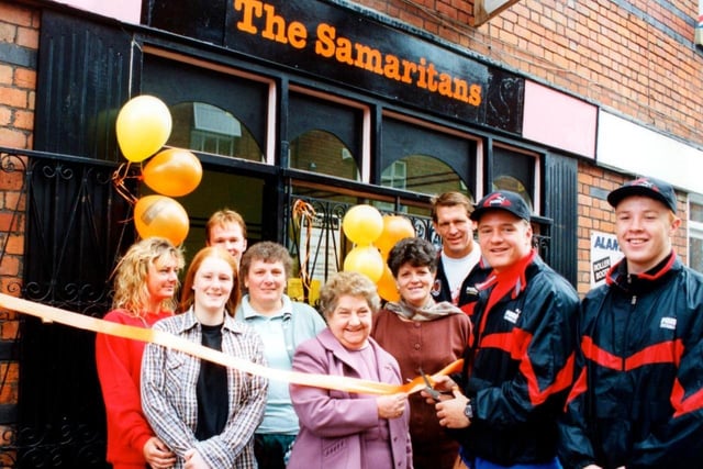 1994 - The opening of The Samaritans charity shop, Hallgate, Wigan.