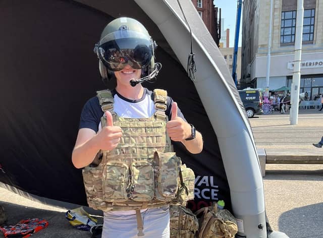 Luke Marsden at Blackpool Air Show