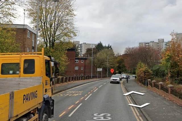 A general view of Scholes in Scholes where the courts have granted a closure order on a property