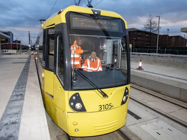 A Metrolink tram in Manchester. Could one be coming to Wigan soon?