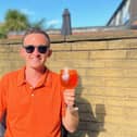 Luke Marsden enjoys a refreshing Aperol Spritz during the September heatwave