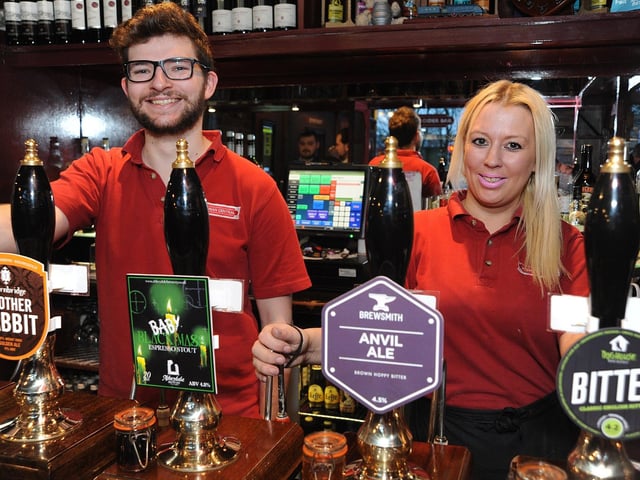 Wigan Central: bar staff Joe Carletti and Jennifer Meadows