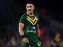 Valentine Holmes and Australia are in World Cup final action on Saturday (Photo by Gareth Copley/Getty Images)